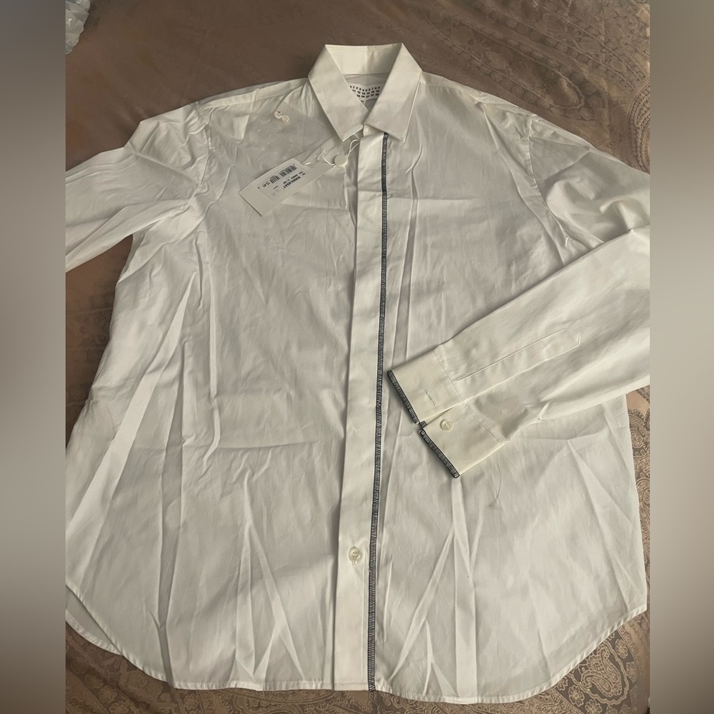 Maison Margiela Mens Cotton Stitch Shirt Sz 41/L - Picture 3 of 12